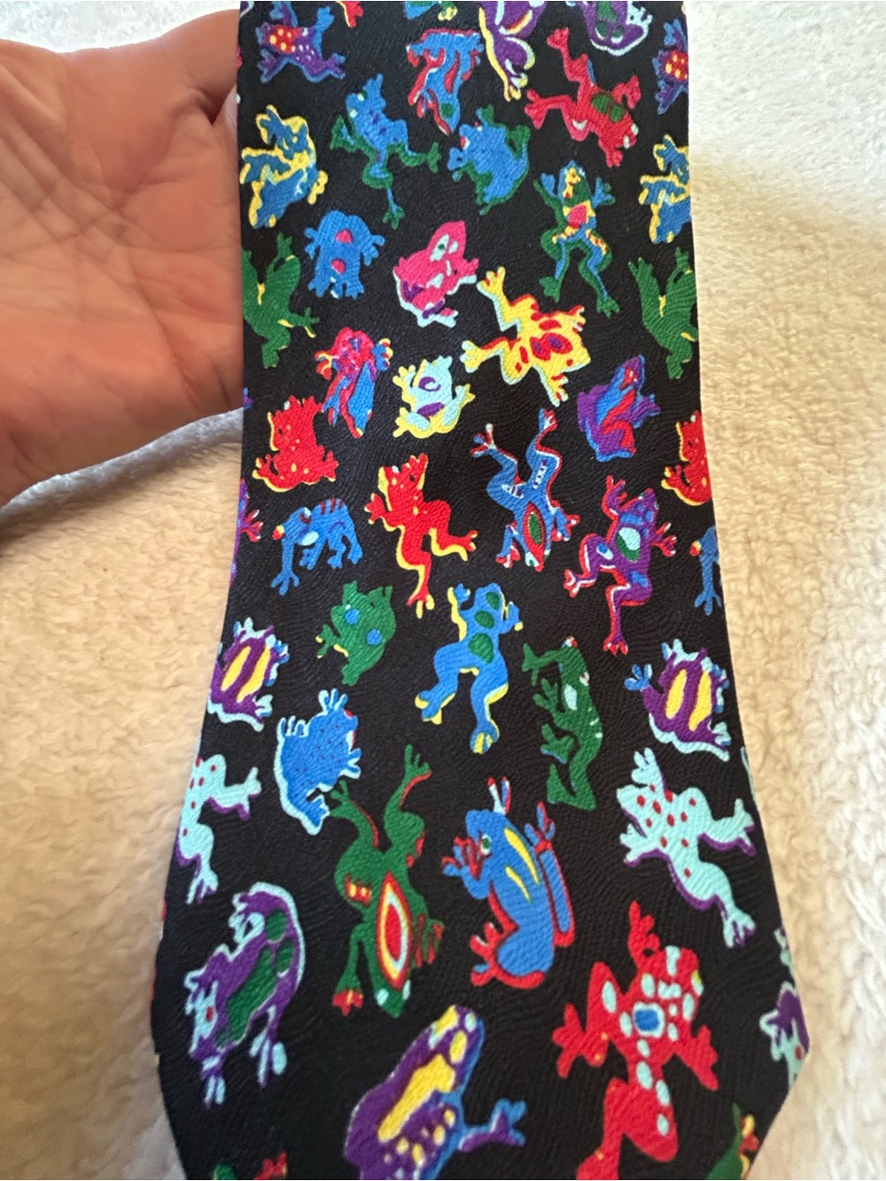 🎁3 for $30 - Colorful Frog Novelty Necktie